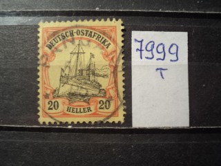 Фото марки Герман. Восточная Африка 1905г (без WZ)