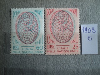 Фото марки Италия серия 1956г **