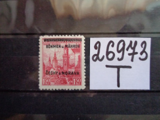 Фото марки Германская оккупация Чехии 1939г **