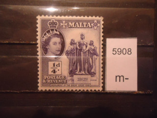 Фото марки Брит. Мальта 1956г *