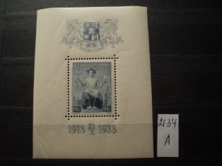 Фото марки Чехословакия блок 1938г **