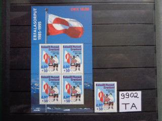 Фото марки Гренландия блок+марка 1995г **