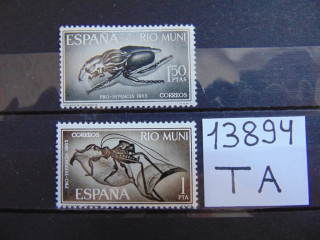 Фото марки Испанская Рио Муни 1965г **