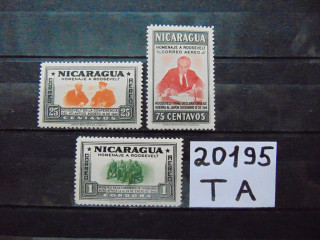 Фото марки Никарагуа авиапочта 1946г **