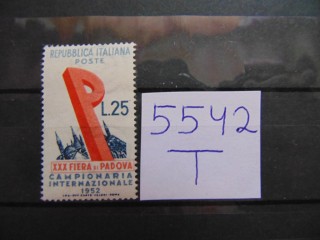 Фото марки Италия марка 1952г **
