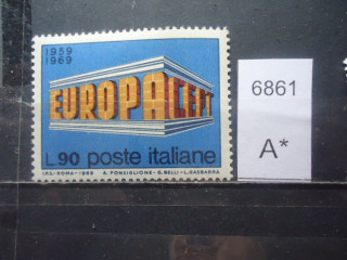 Фото марки Италия 1969г **