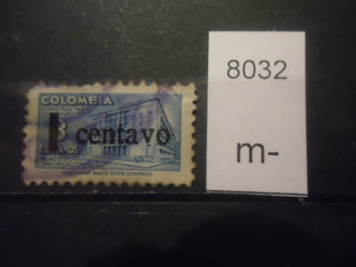 Фото марки Колумбия 1951г надпечатка