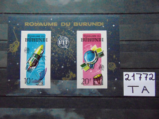 Фото марки Бурунди блок 1965г **
