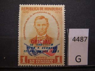 Фото марки Гондурас 1964г *