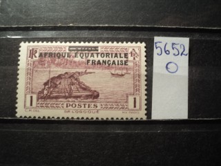 Фото марки Франц. Экватор. Африка 1936г *
