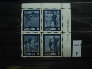 Фото марки Канада сцепка 1974г **