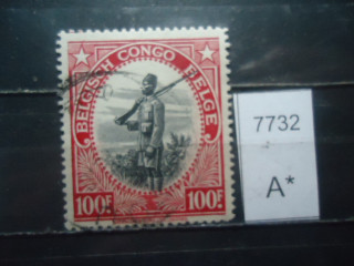 Фото марки Бельгийское Конго 1943г