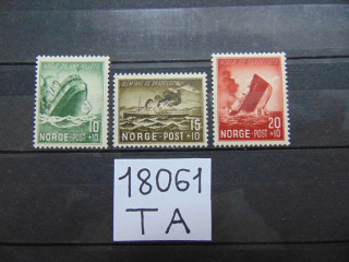 Фото марки Норвегия серия 1944г *