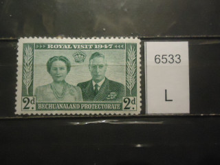 Фото марки Брит. протекторат Бечуанленд 1947г **