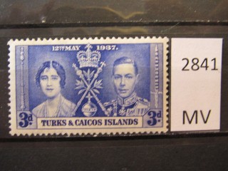 Фото марки Теркс и Кайкос 1937г *