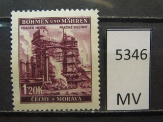 Фото марки Германская оккупация Чехословакии 1941г *