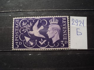 Фото марки Великобритания 1946г *