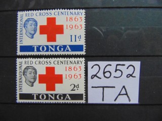 Фото марки Тонга серия 1963г **