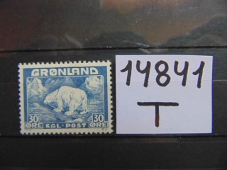 Фото марки Гренландия 1938г **