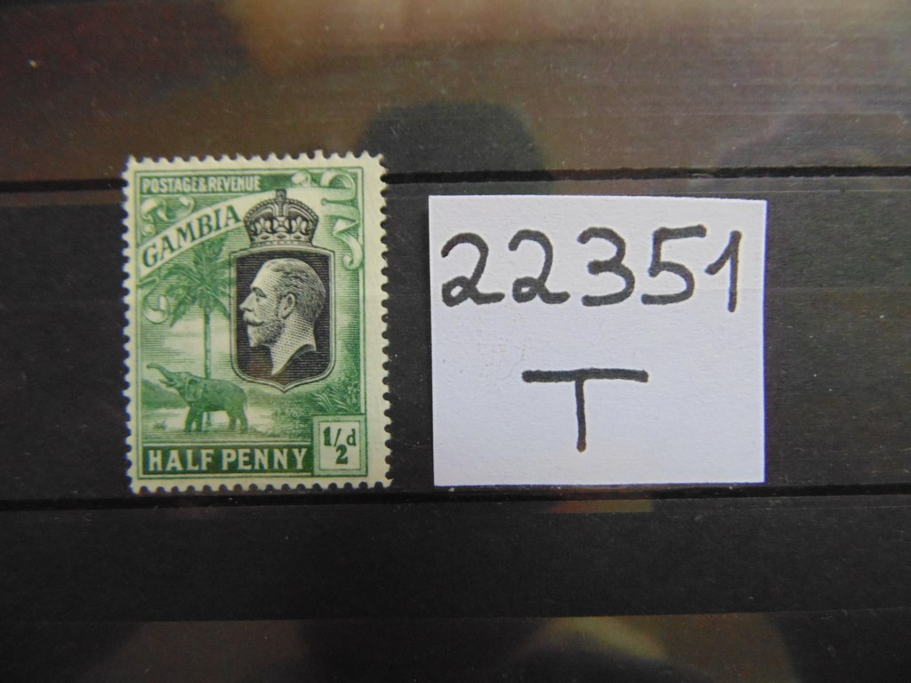 Фото марки Британская Гамбия 1922г *