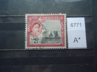 Фото марки Брит. Гамбия 1953г