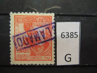 Фото марки Испания 1942г