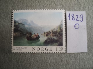 Фото марки Норвегия 1974г **
