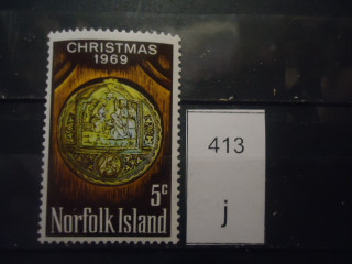 Фото марки Норфолк острова 1969г **