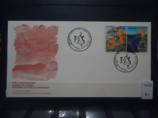 Фото марки Бразилия 1992г конверт