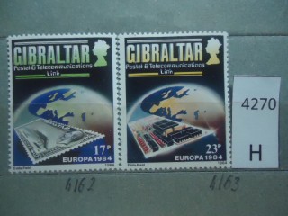 Фото марки Гибралтар 1984г серия **