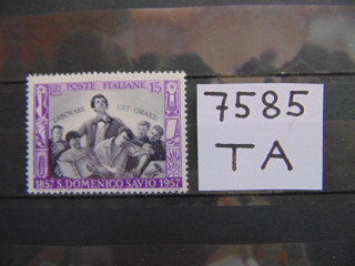 Фото марки Италия марка 1957г **