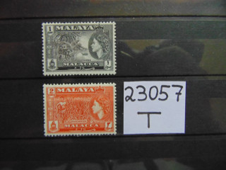 Фото марки Британская Малайя 1957г **
