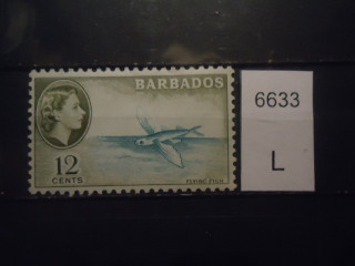 Фото марки Брит. Барбадос 1954г **