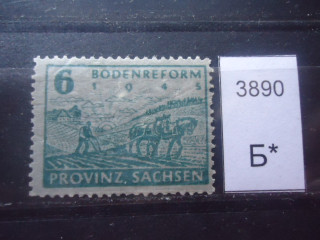 Фото марки Герман. провинция Сачсен 1945г **