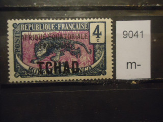 Фото марки Франц. Чад 1924г надпечатка *