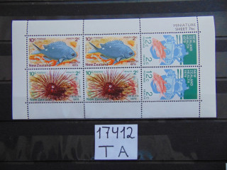Фото марки Новая Зеландия малый лист 1979г **
