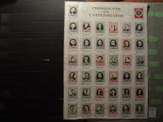 Фото марки Подарочный лист с марками Президентов США серия *