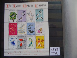 Фото марки Остров Рождества малый лист 1977г **