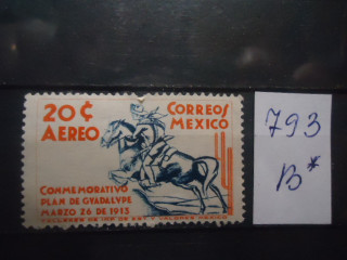 Фото марки Мексика 1938г **