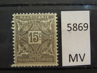 Фото марки Франц. Мавритания 1914г *