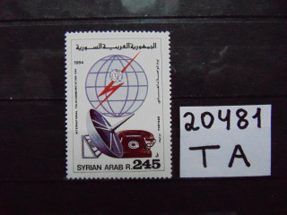Фото марки Сирия марка 1984г **