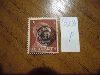 Фото марки Германская оккупация Любау 1945г **