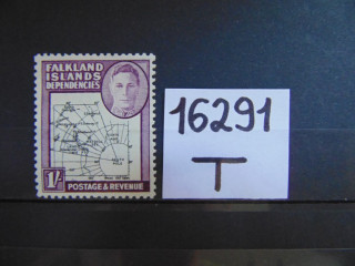 Фото марки Британские Фолкленды 1946г *