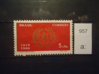 Фото марки Бразилия 1969г **