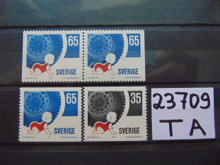 Фото марки Швеция серия 1971г **