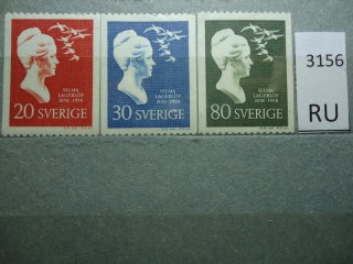 Фото марки Швеция 1958г серия *