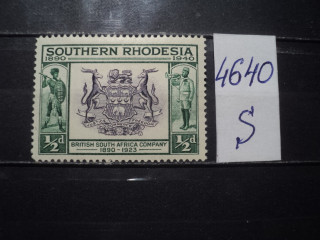 Фото марки Южная Родезия 1940г *