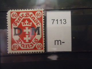 Фото марки Германия Данцинг 1921г надпечатка *