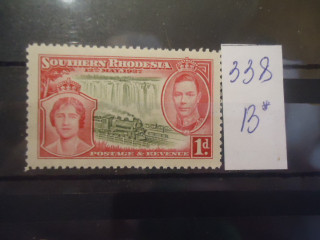 Фото марки Брит. Южная Родезия 1937г **