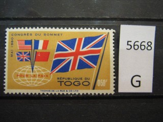 Фото марки Того 1960г *